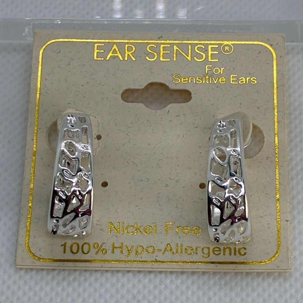 3For$20 Ear Sense Silver Design Earrings for Sensitive Ears
